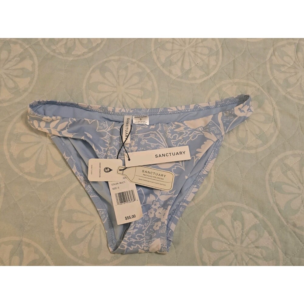 Sanctuary Women's In The Meadow Ruched Back Hipster Bikini Bottoms SIZE S NEW